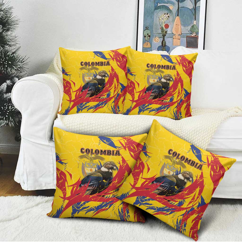 Colombia Pillow Cover Colombian Andean Condor With Coat Of Arms - Wonder Print Shop