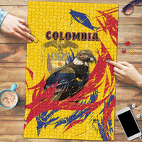 Colombia Puzzle Colombian Andean Condor With Coat Of Arms - Wonder Print Shop