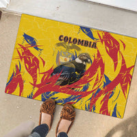 Colombia Rubber Doormat Colombian Andean Condor With Coat Of Arms - Wonder Print Shop