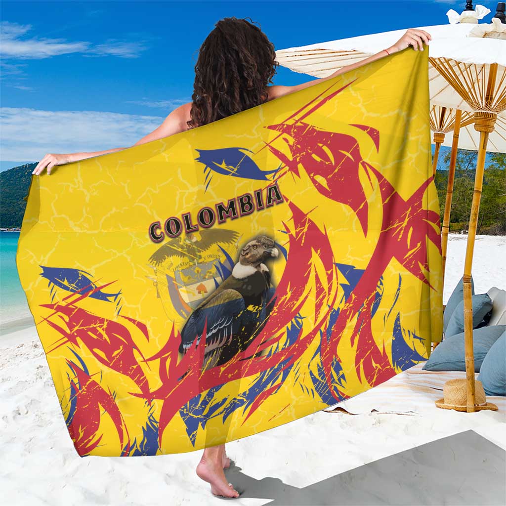 Colombia Sarong Colombian Andean Condor With Coat Of Arms - Wonder Print Shop
