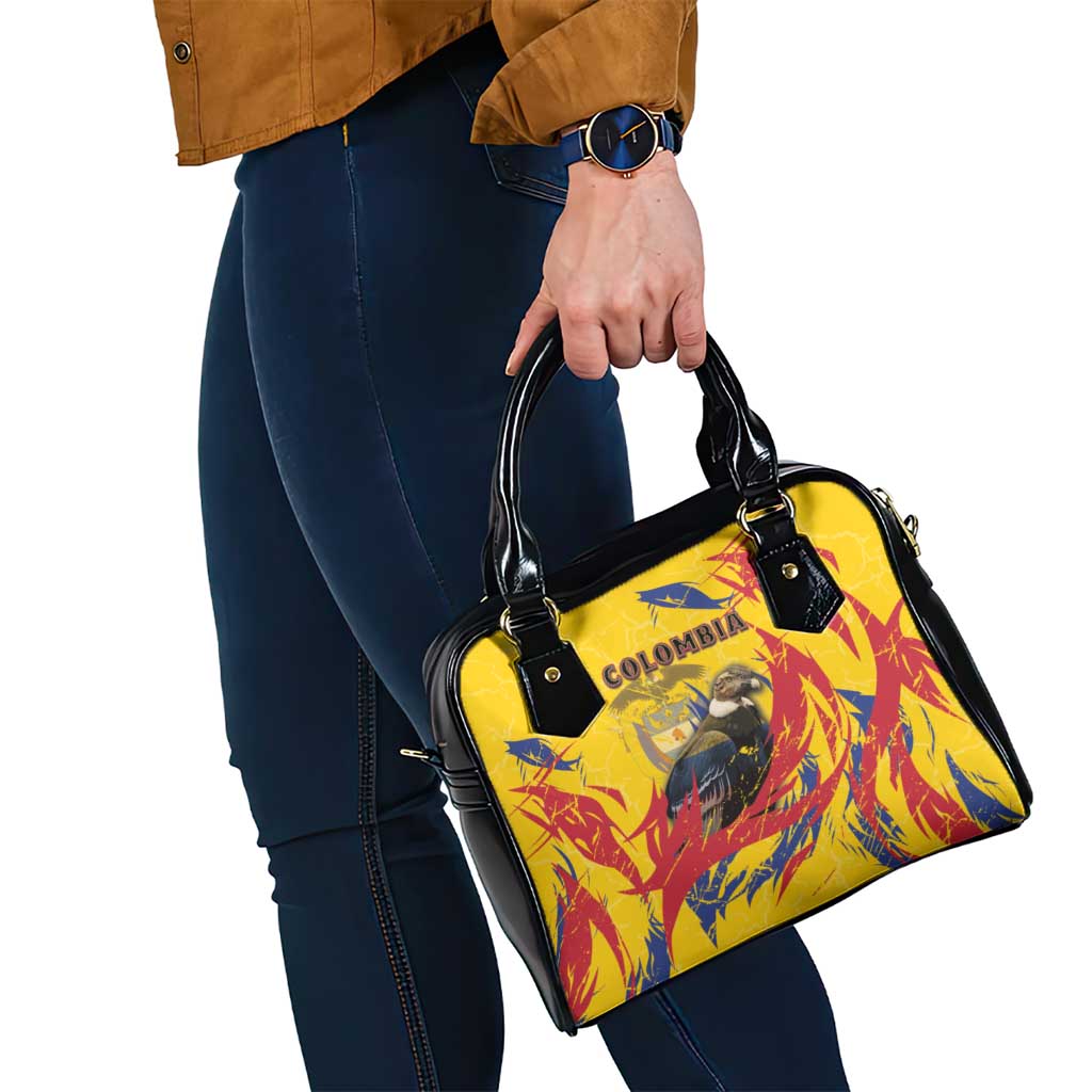 Colombia Shoulder Handbag Colombian Andean Condor With Coat Of Arms - Wonder Print Shop