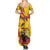 Personalized Colombia Summer Maxi Dress Colombian Andean Condor With Coat Of Arms - Wonder Print Shop