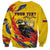 Personalized Colombia Sweatshirt Colombian Andean Condor With Coat Of Arms - Wonder Print Shop