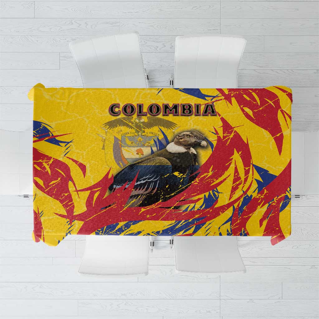 Colombia Tablecloth Colombian Andean Condor With Coat Of Arms - Wonder Print Shop
