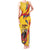 Personalized Colombia Tank Maxi Dress Colombian Andean Condor With Coat Of Arms - Wonder Print Shop