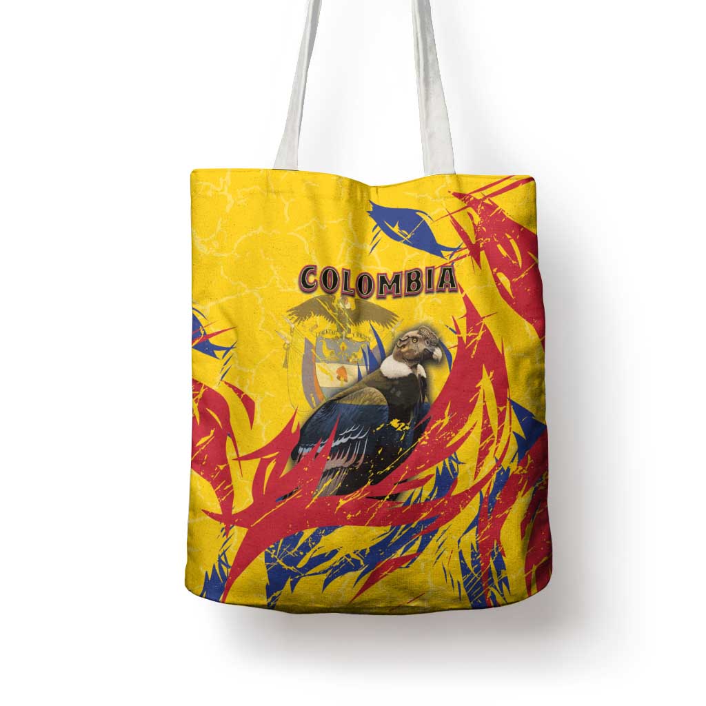 Colombia Tote Bag Colombian Andean Condor With Coat Of Arms - Wonder Print Shop