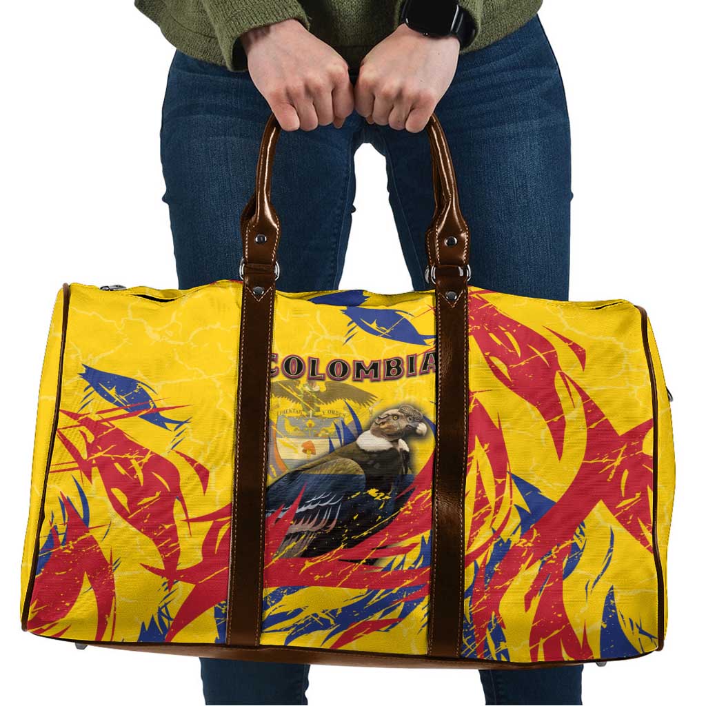 Colombia Travel Bag Colombian Andean Condor With Coat Of Arms - Wonder Print Shop