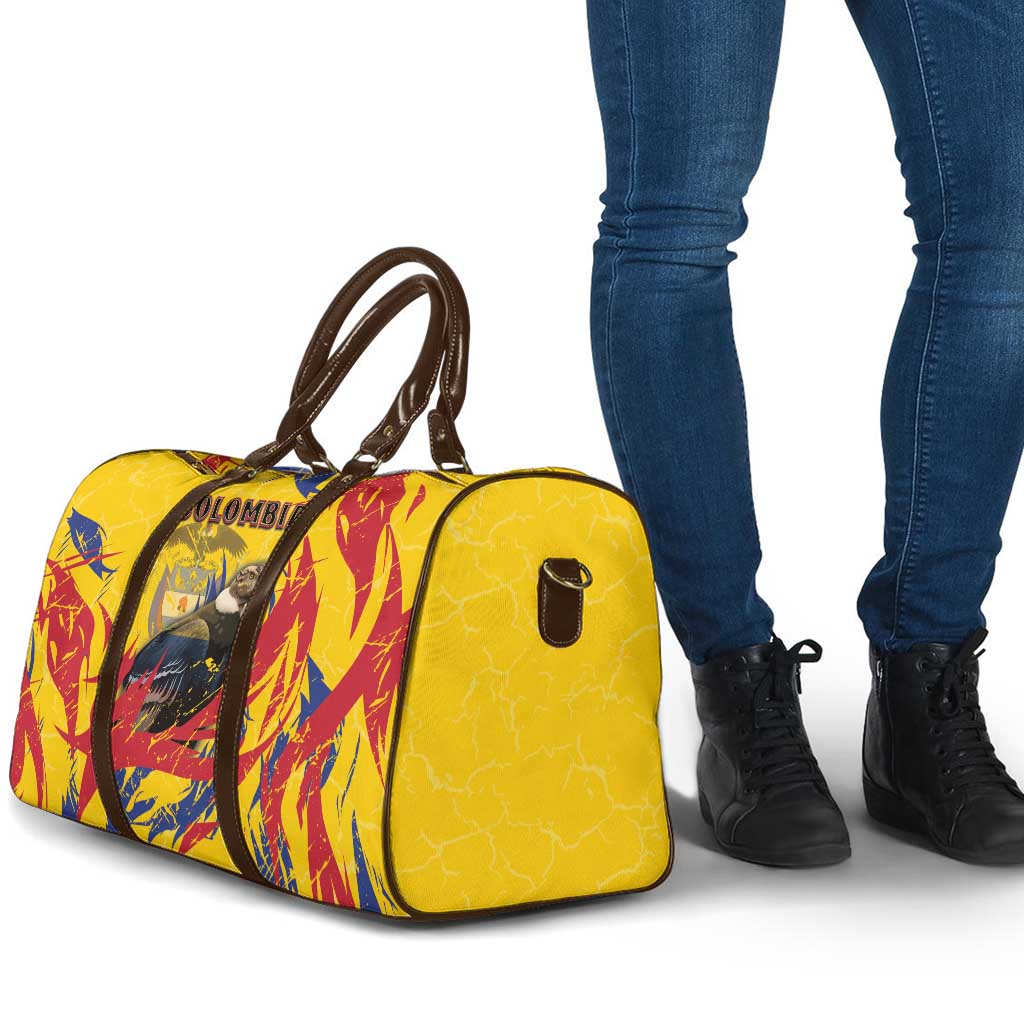 Colombia Travel Bag Colombian Andean Condor With Coat Of Arms - Wonder Print Shop