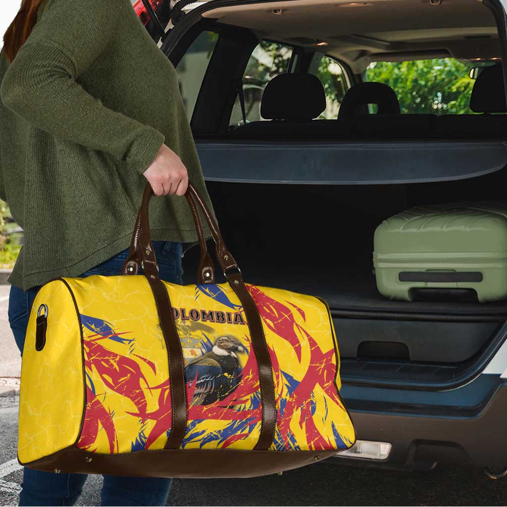 Colombia Travel Bag Colombian Andean Condor With Coat Of Arms - Wonder Print Shop