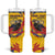 Personalized Colombia Tumbler With Handle Colombian Andean Condor With Coat Of Arms - Wonder Print Shop