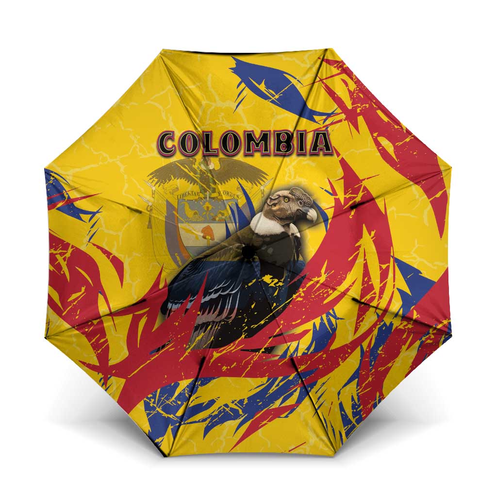 Colombia Umbrella Colombian Andean Condor With Coat Of Arms - Wonder Print Shop