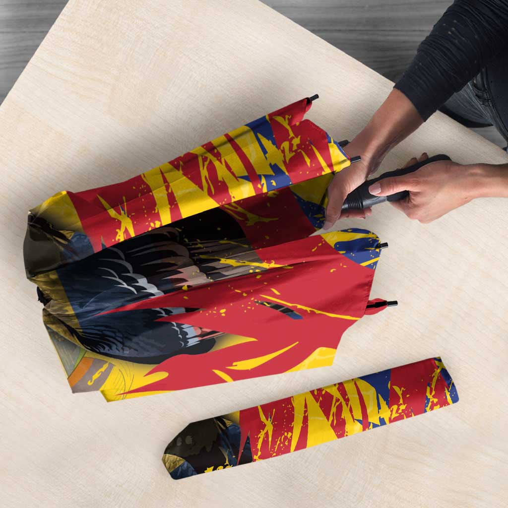 Colombia Umbrella Colombian Andean Condor With Coat Of Arms - Wonder Print Shop