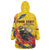 Personalized Colombia Wearable Blanket Hoodie Colombian Andean Condor With Coat Of Arms - Wonder Print Shop