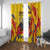 Colombia Window Curtain Colombian Andean Condor With Coat Of Arms - Wonder Print Shop
