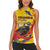 Personalized Colombia Women Sleeveless Polo Shirt Colombian Andean Condor With Coat Of Arms - Wonder Print Shop