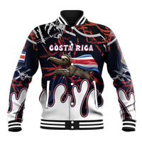 Personalized Costa Rica Baseball Jacket Flying Sloth - Wonder Print Shop