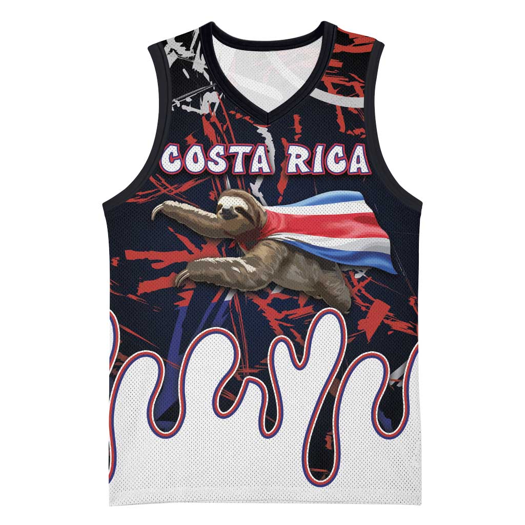 Personalized Costa Rica Basketball Jersey Flying Sloth - Wonder Print Shop