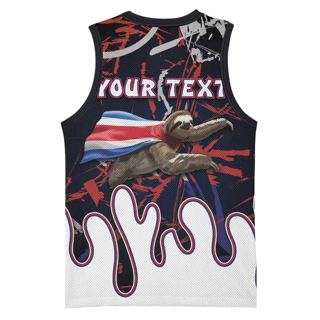 Personalized Costa Rica Basketball Jersey Flying Sloth - Wonder Print Shop
