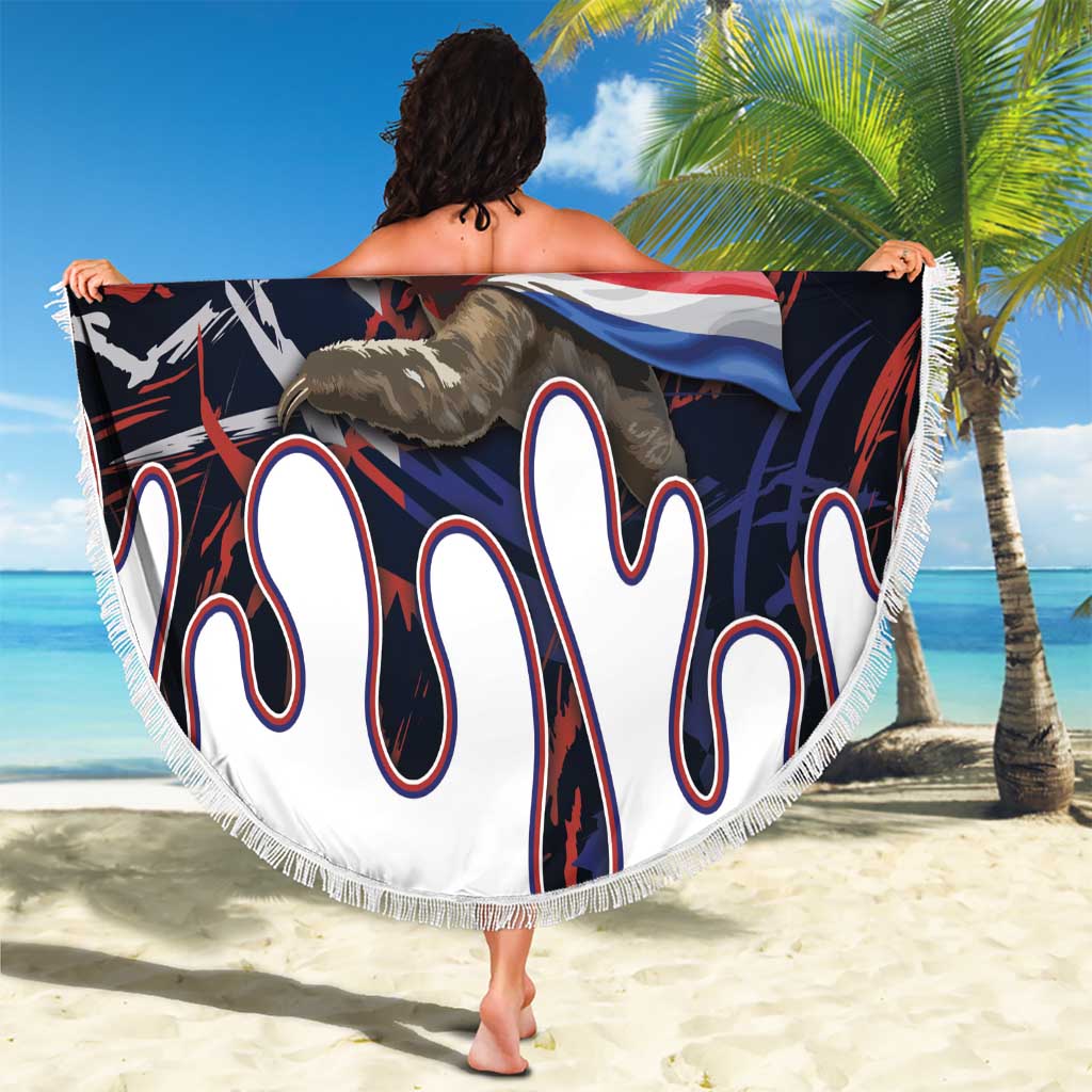 Costa Rica Beach Blanket Flying Sloth - Wonder Print Shop