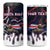 Personalized Costa Rica 4 in 1 Can Cooler Tumbler Flying Sloth - Wonder Print Shop