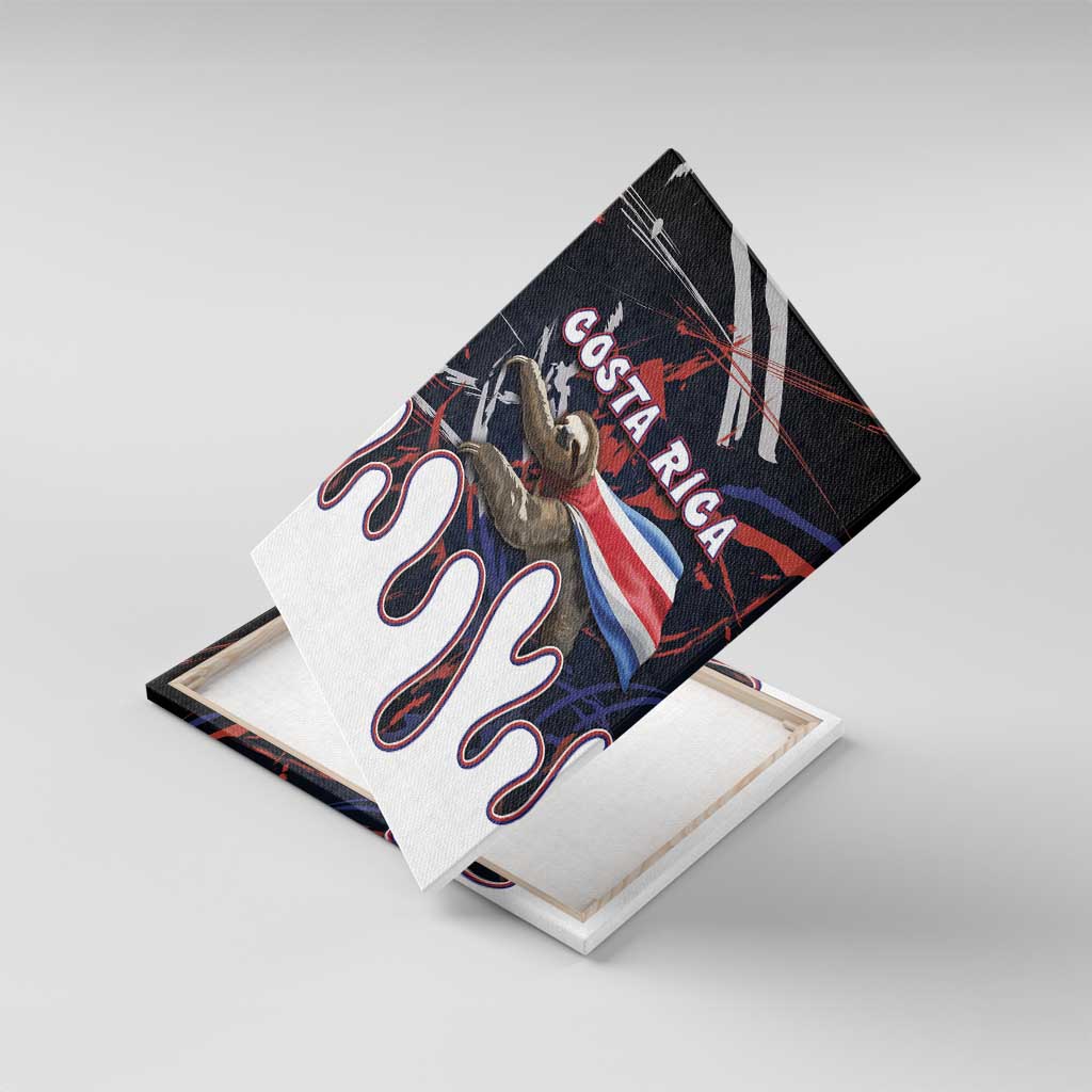 Costa Rica Canvas Wall Art Flying Sloth - Wonder Print Shop