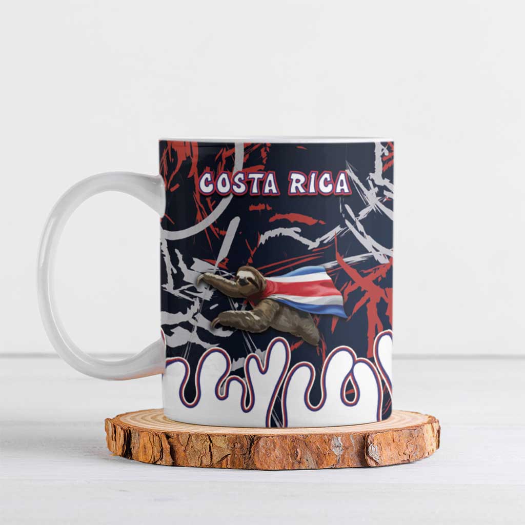 Personalized Costa Rica Ceramic Mug Flying Sloth - Wonder Print Shop