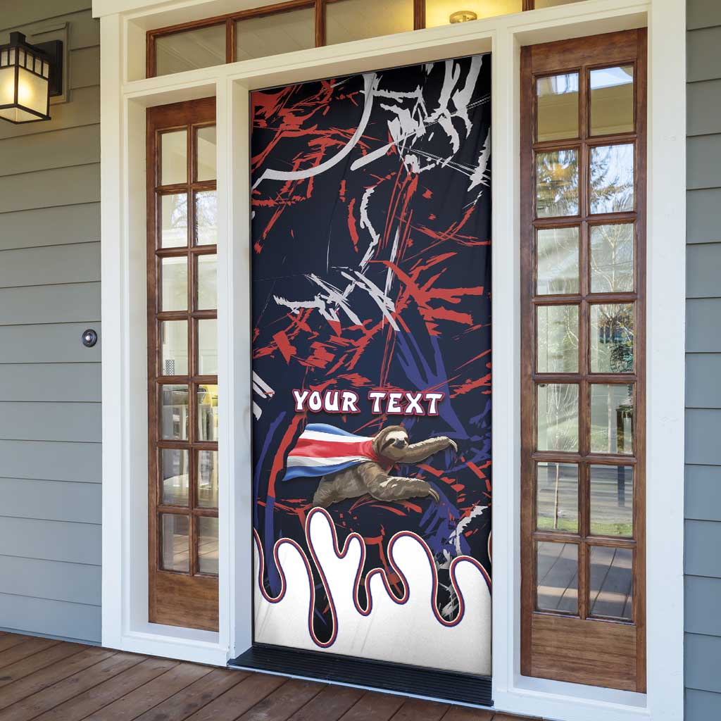 Personalized Costa Rica Door Cover Flying Sloth - Wonder Print Shop