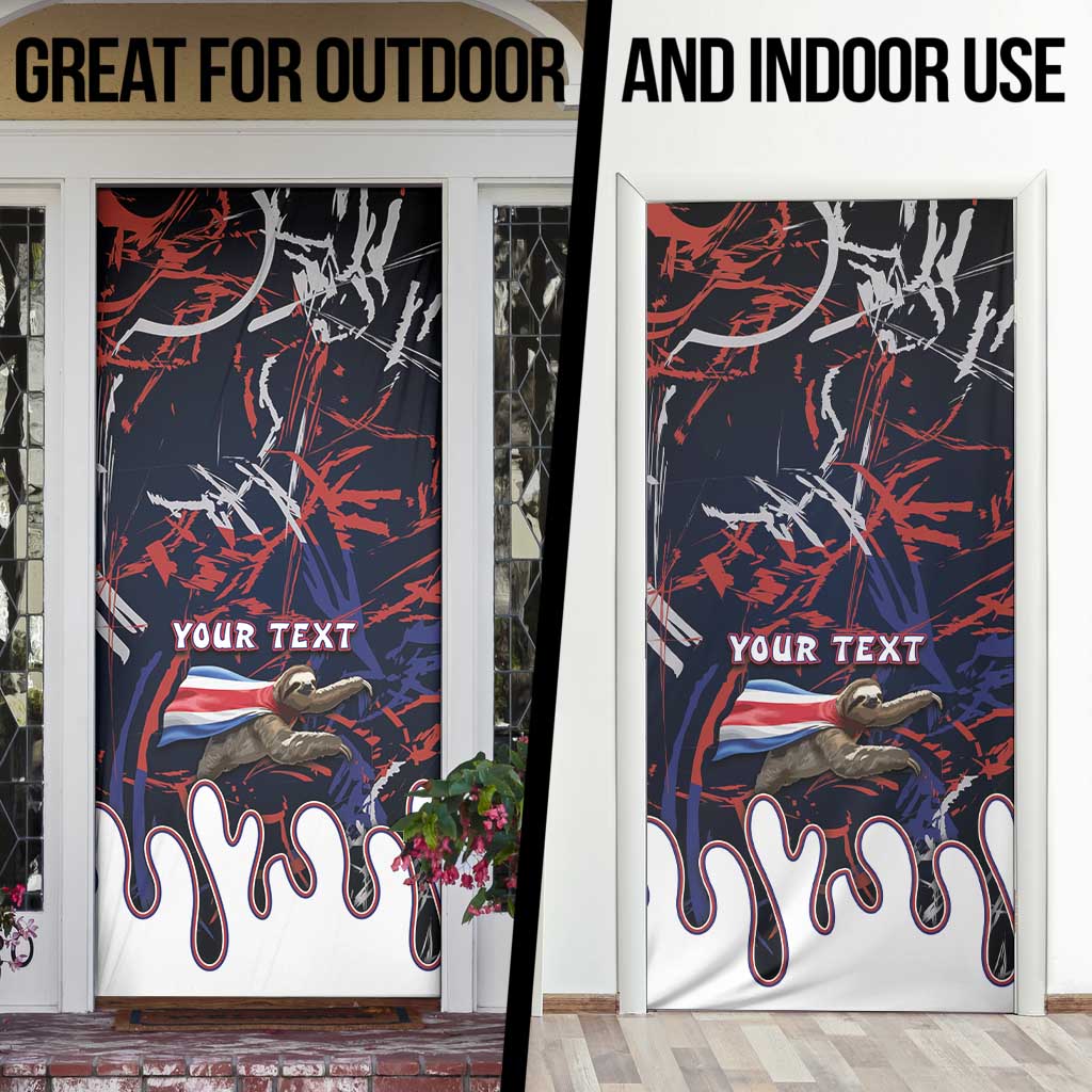 Personalized Costa Rica Door Cover Flying Sloth - Wonder Print Shop