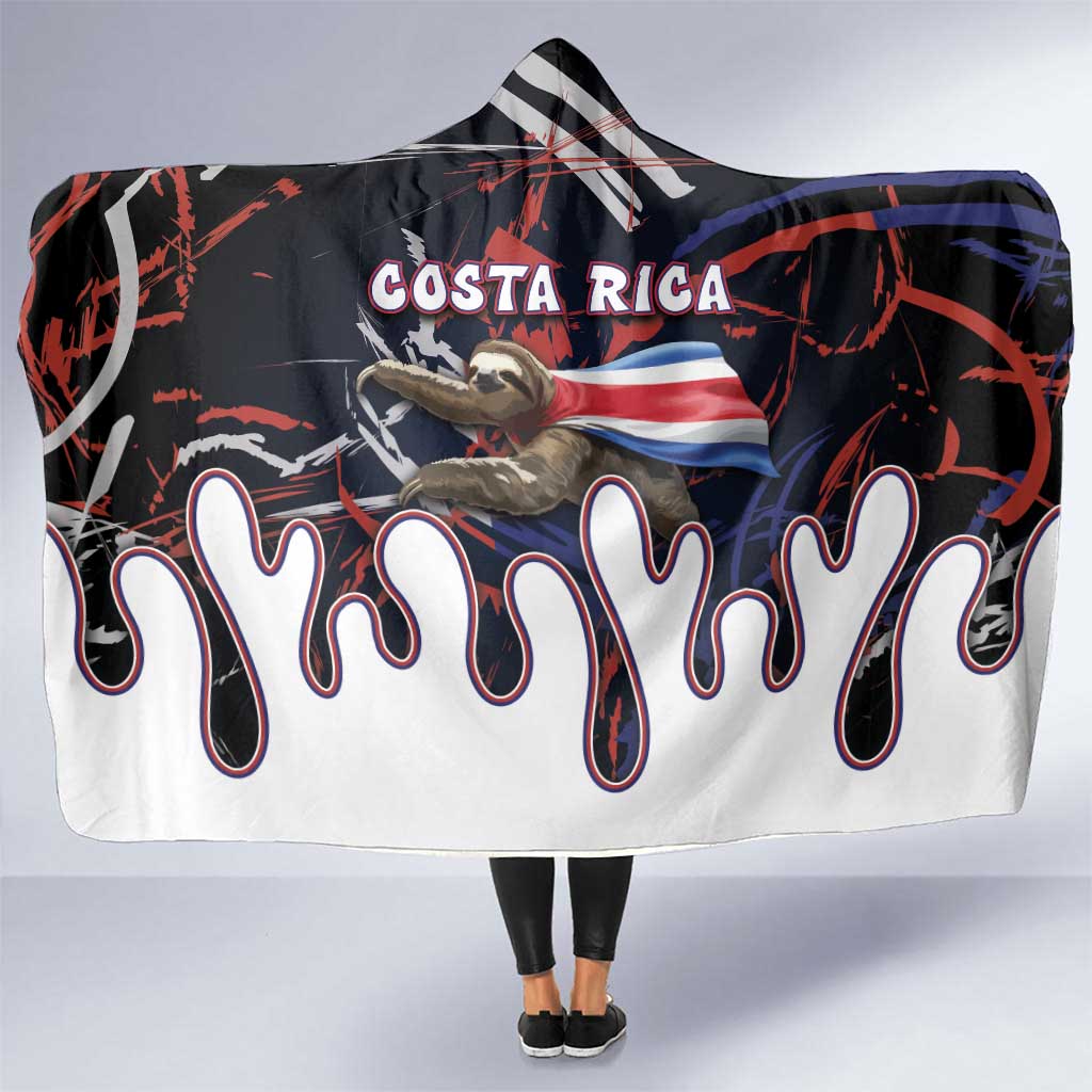 Costa Rica Hooded Blanket Flying Sloth - Wonder Print Shop