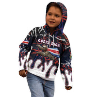 Personalized Costa Rica Kid Hoodie Flying Sloth - Wonder Print Shop