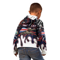 Personalized Costa Rica Kid Hoodie Flying Sloth - Wonder Print Shop