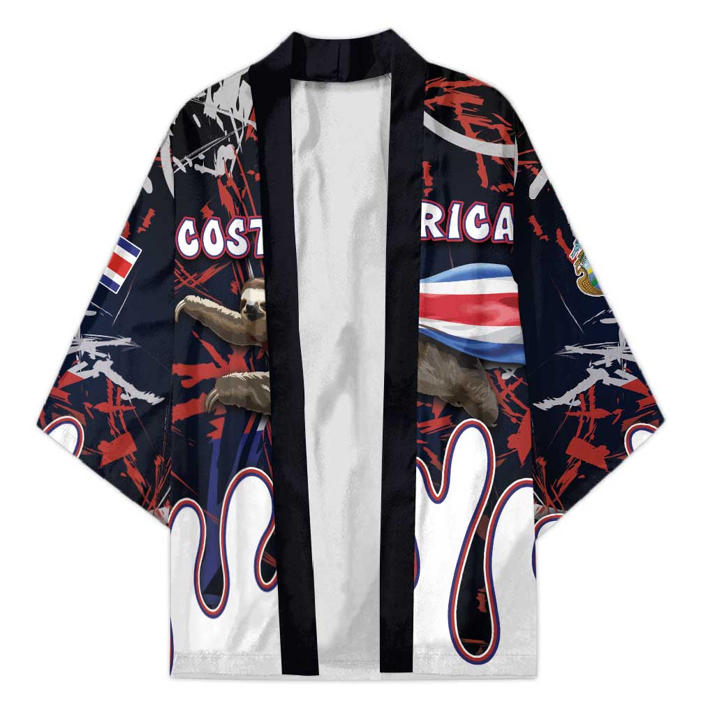 Personalized Costa Rica Kimono Flying Sloth - Wonder Print Shop