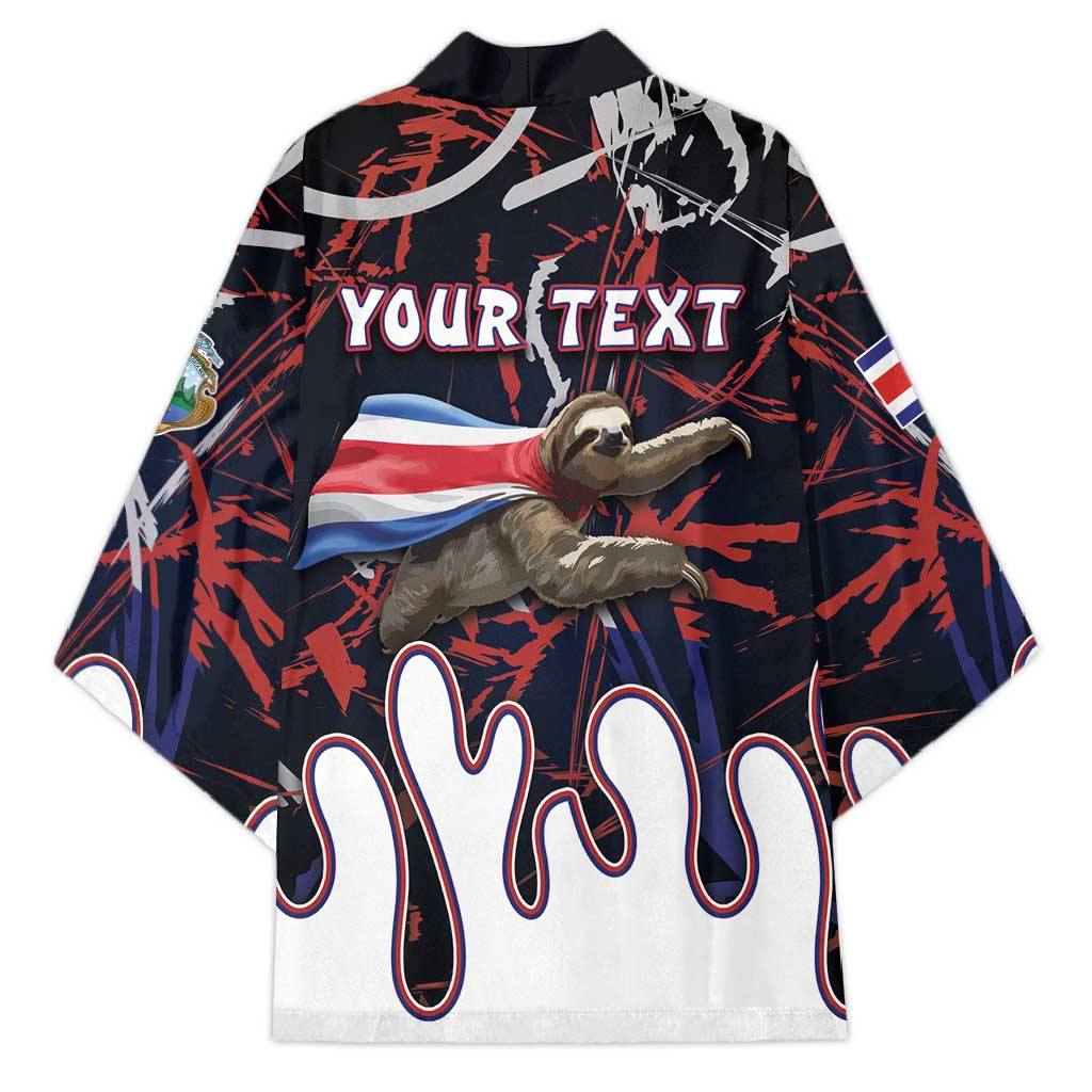 Personalized Costa Rica Kimono Flying Sloth - Wonder Print Shop