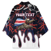 Personalized Costa Rica Kimono Flying Sloth - Wonder Print Shop
