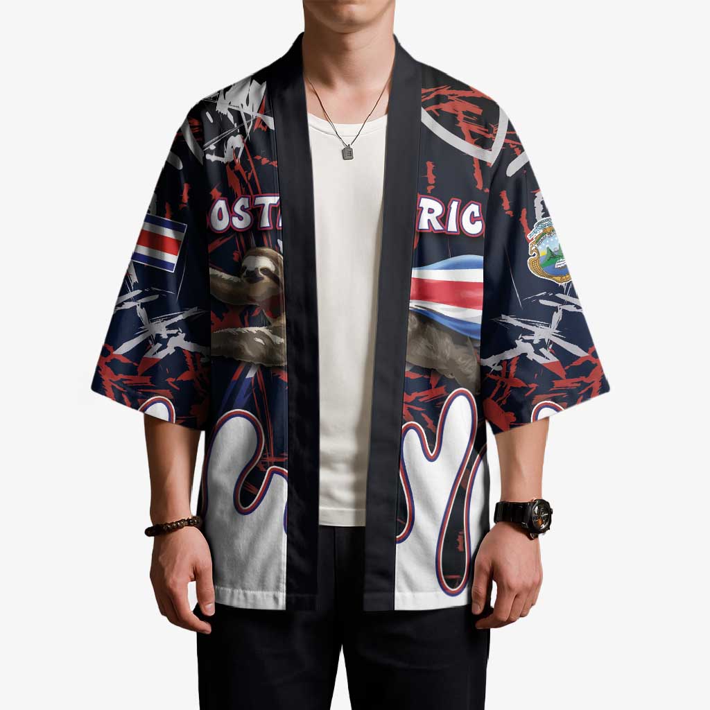 Personalized Costa Rica Kimono Flying Sloth - Wonder Print Shop