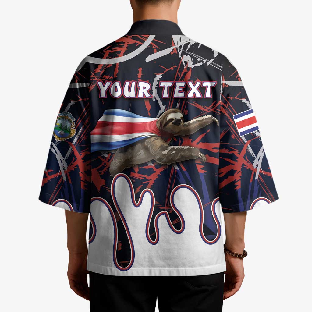 Personalized Costa Rica Kimono Flying Sloth - Wonder Print Shop