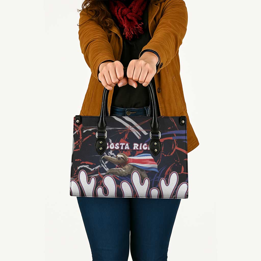 Costa Rica Leather Bag Flying Sloth - Wonder Print Shop