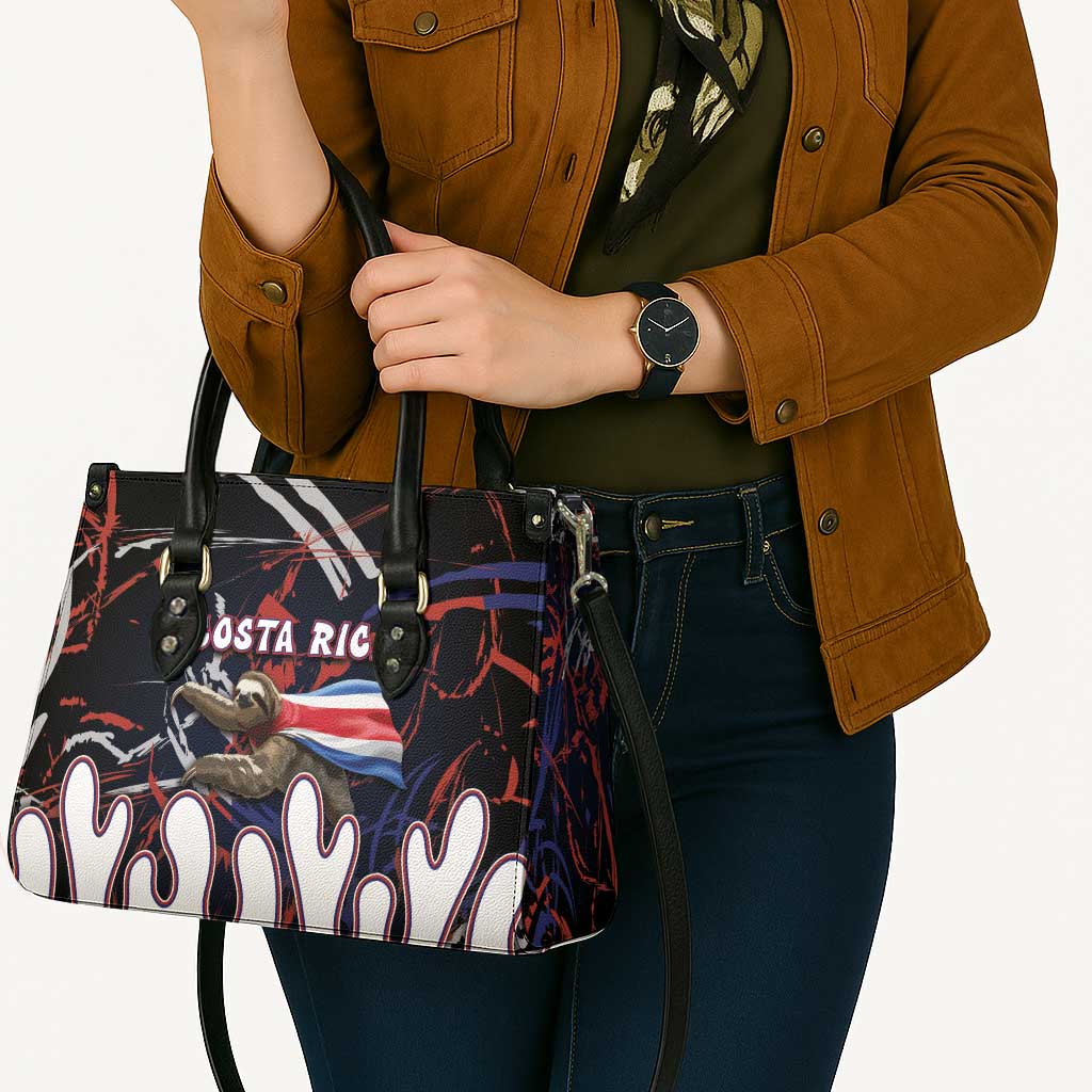 Costa Rica Leather Bag Flying Sloth - Wonder Print Shop