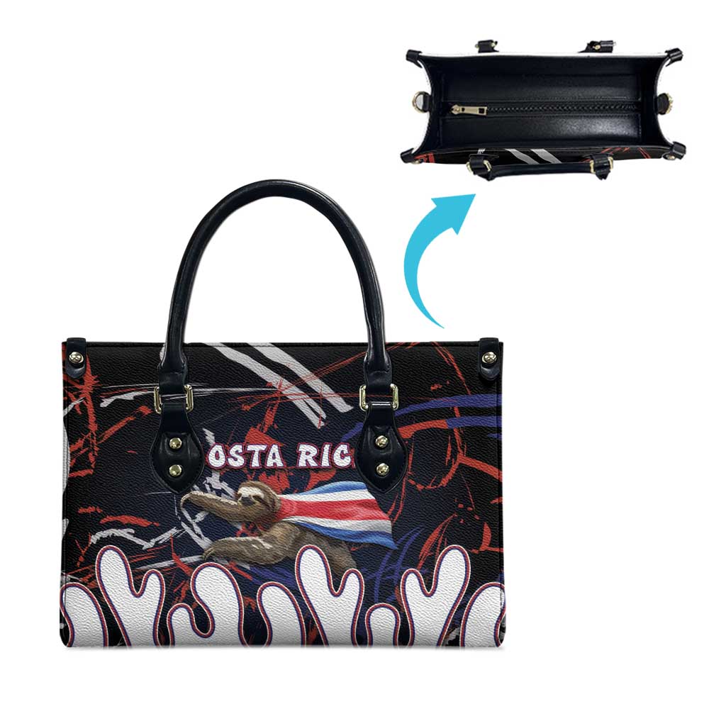 Costa Rica Leather Bag Flying Sloth - Wonder Print Shop
