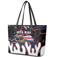 Costa Rica Leather Tote Bag Flying Sloth - Wonder Print Shop