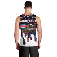 Personalized Costa Rica Men Tank Top Flying Sloth - Wonder Print Shop