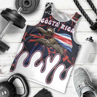 Personalized Costa Rica Men Tank Top Flying Sloth - Wonder Print Shop