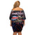 Personalized Costa Rica Off Shoulder Short Dress Flying Sloth - Wonder Print Shop
