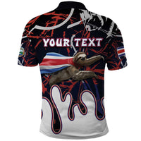 Personalized Costa Rica Polo Shirt Flying Sloth - Wonder Print Shop