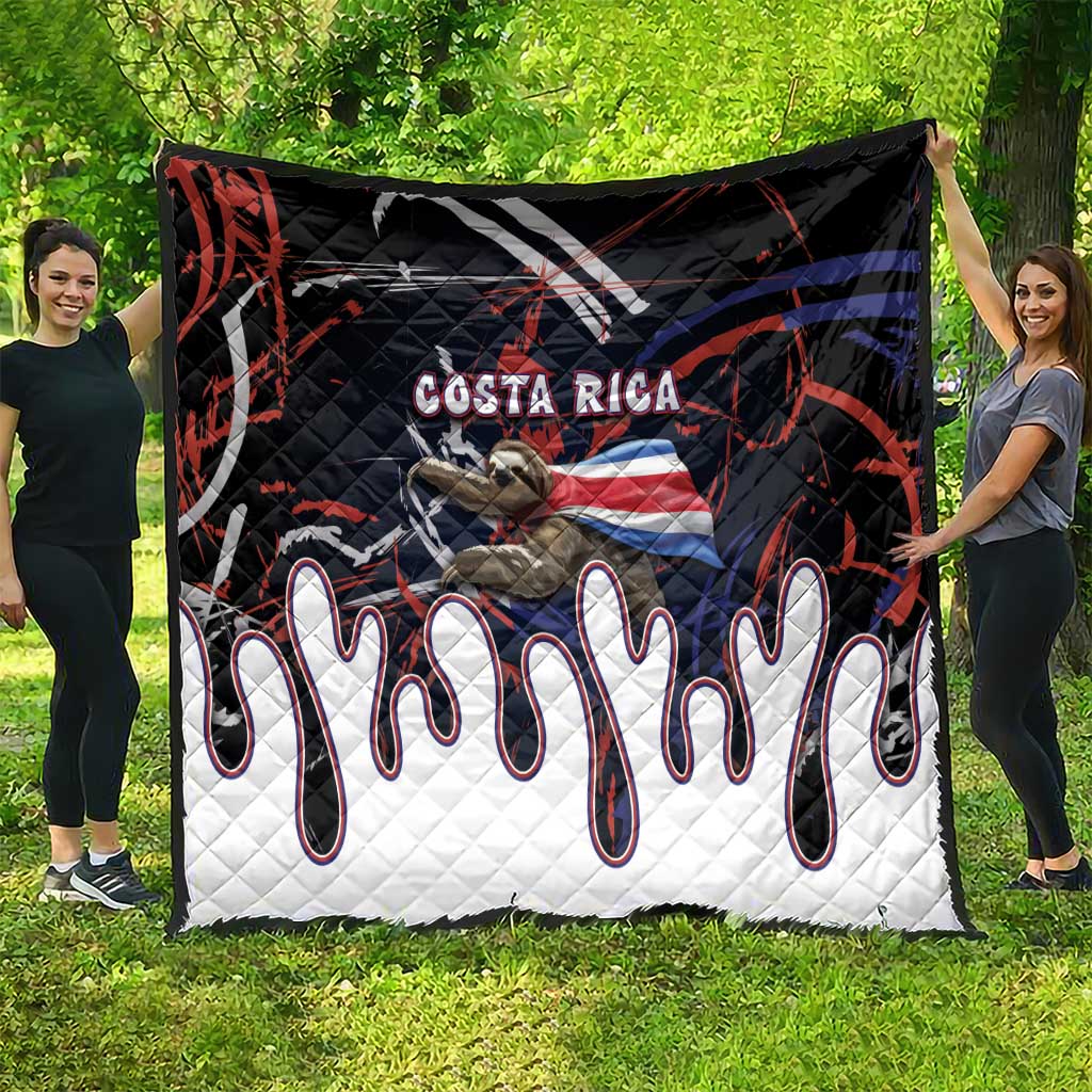 Costa Rica Quilt Flying Sloth - Wonder Print Shop