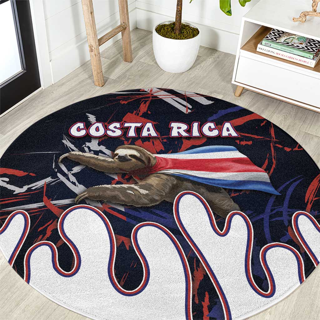 Costa Rica Round Carpet Flying Sloth - Wonder Print Shop