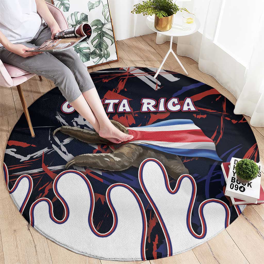 Costa Rica Round Carpet Flying Sloth - Wonder Print Shop