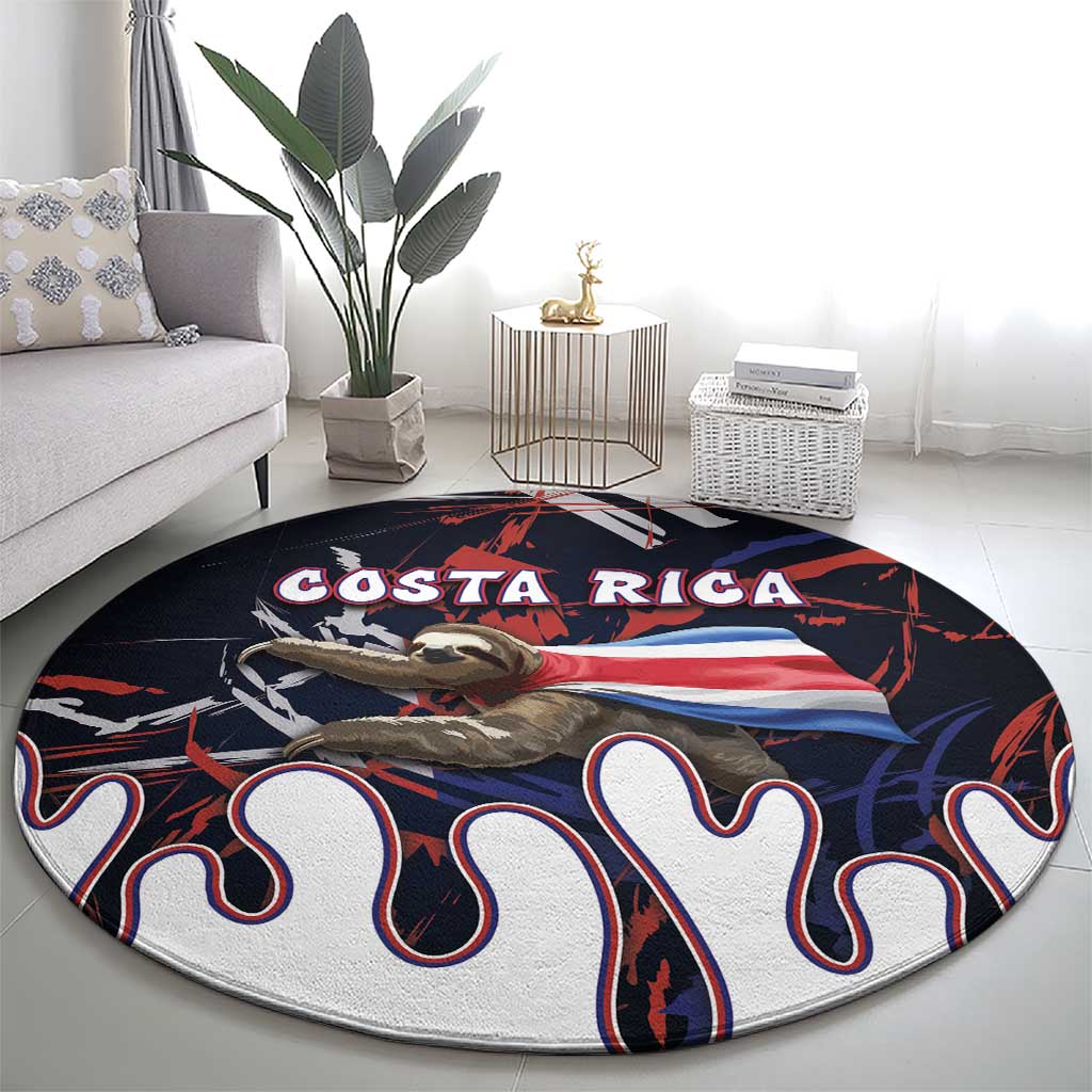 Costa Rica Round Carpet Flying Sloth - Wonder Print Shop