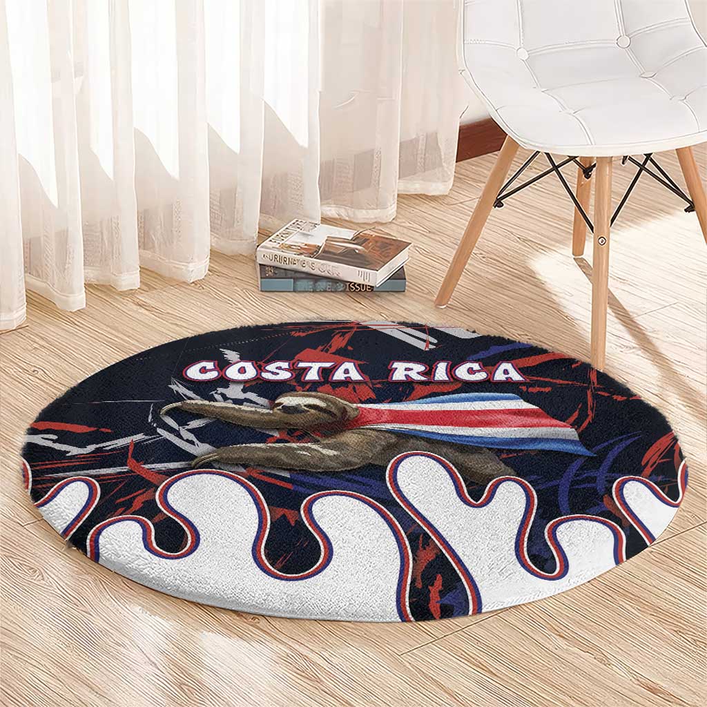 Costa Rica Round Carpet Flying Sloth - Wonder Print Shop