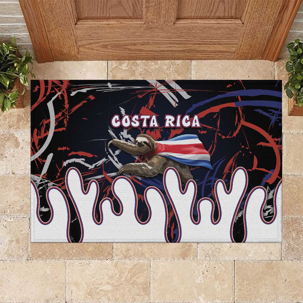 Costa Rica Rubber Doormat Flying Sloth - Wonder Print Shop